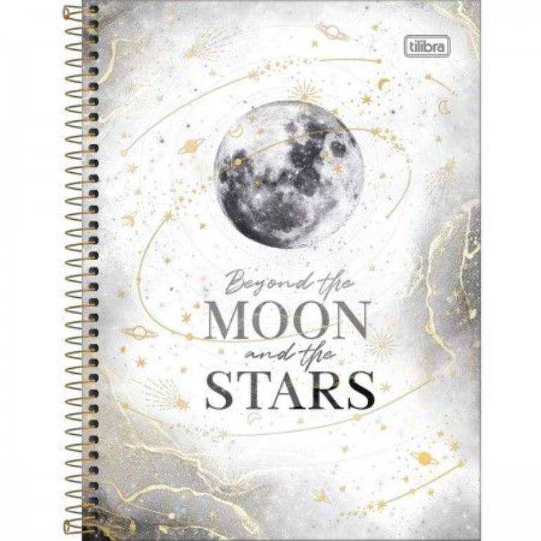 capa de caderno lua