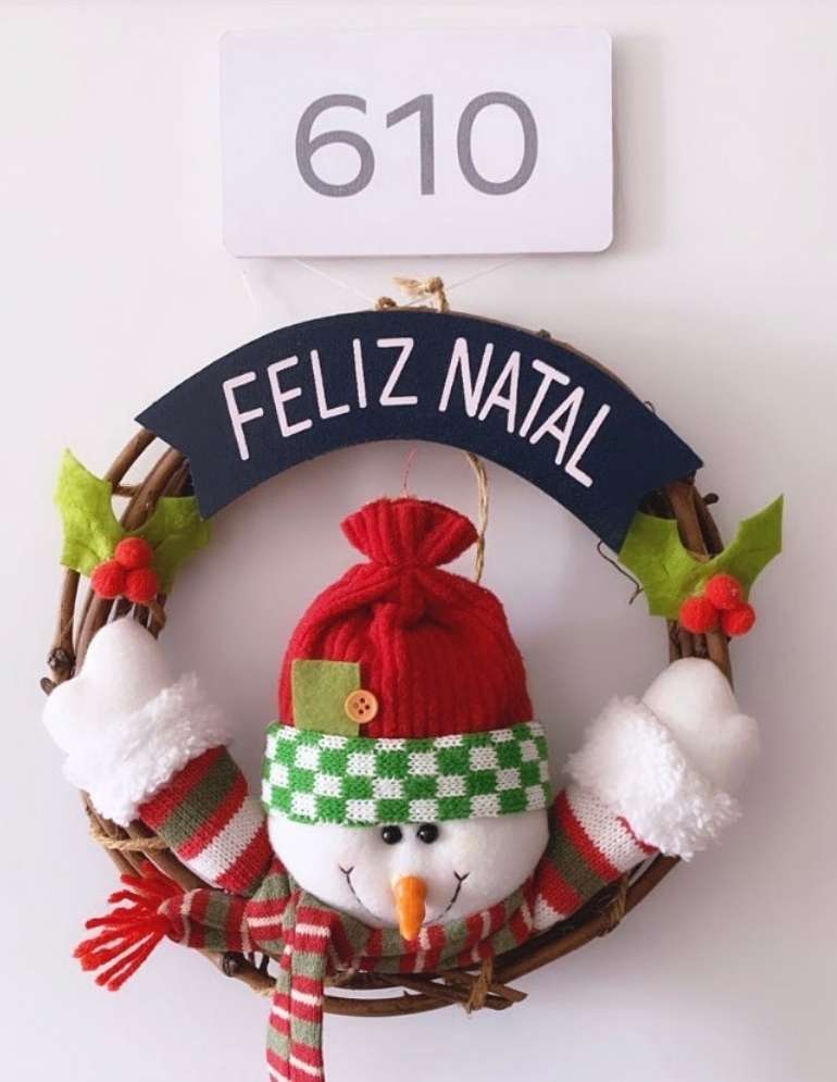 enfeite de porta de natal 2023