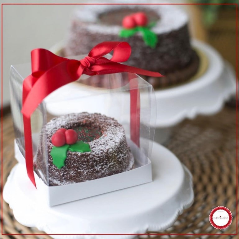 mini bolo de natal 