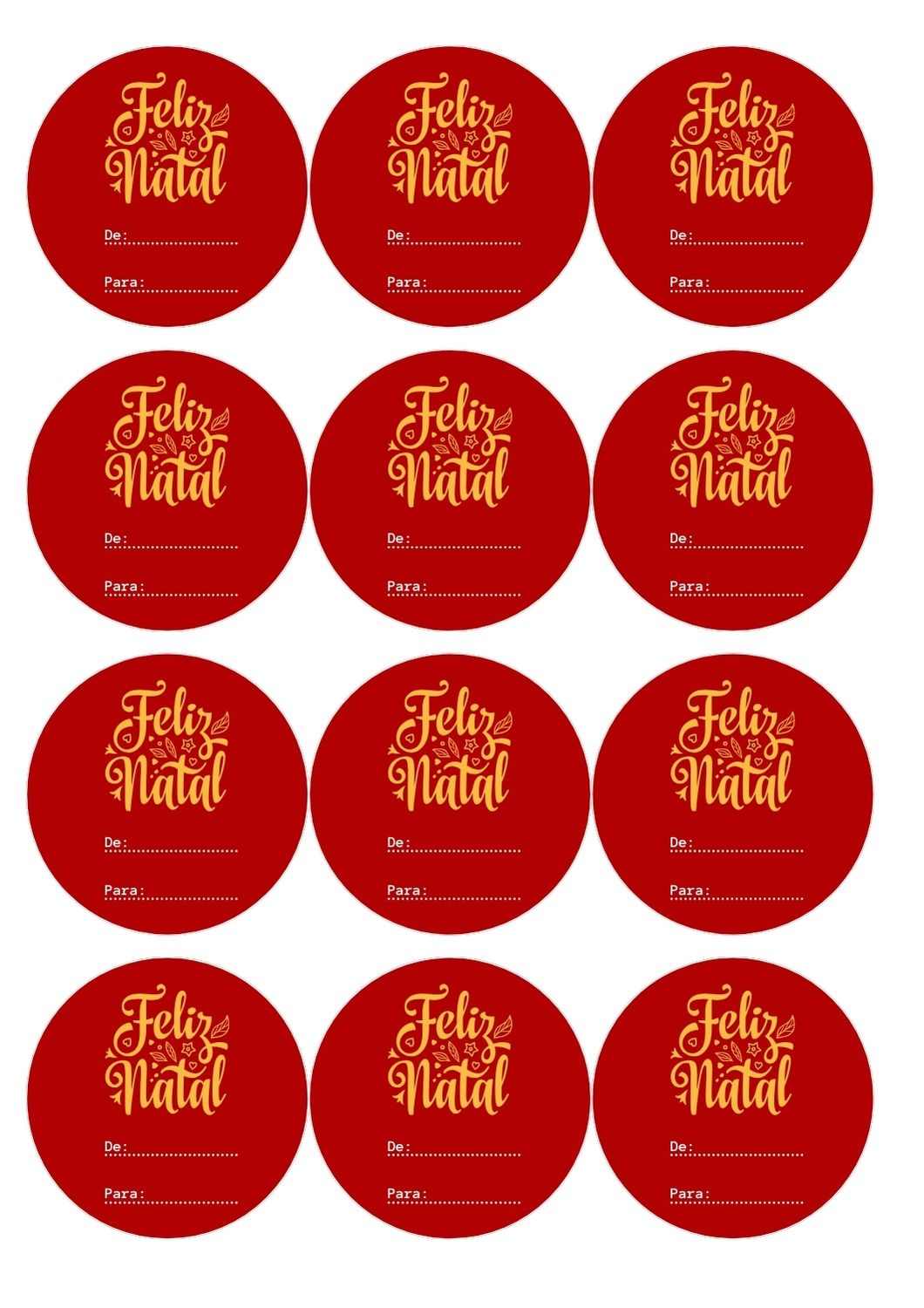 etiquetas de natal para editar coloridas