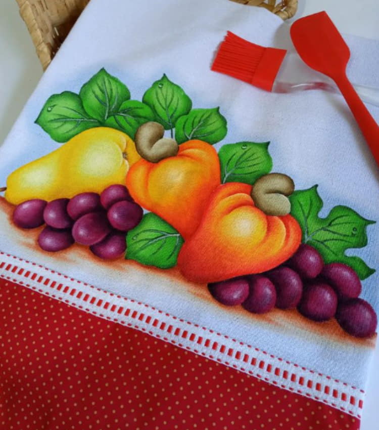 desenhos para pintura em tecido pano de prato