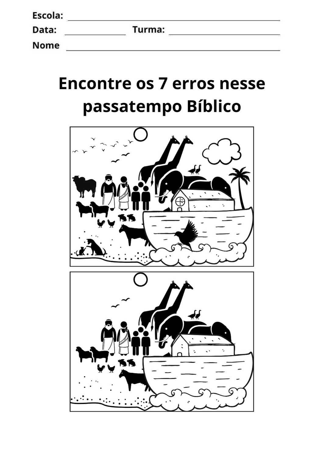 jogo dos 7 erros biblico