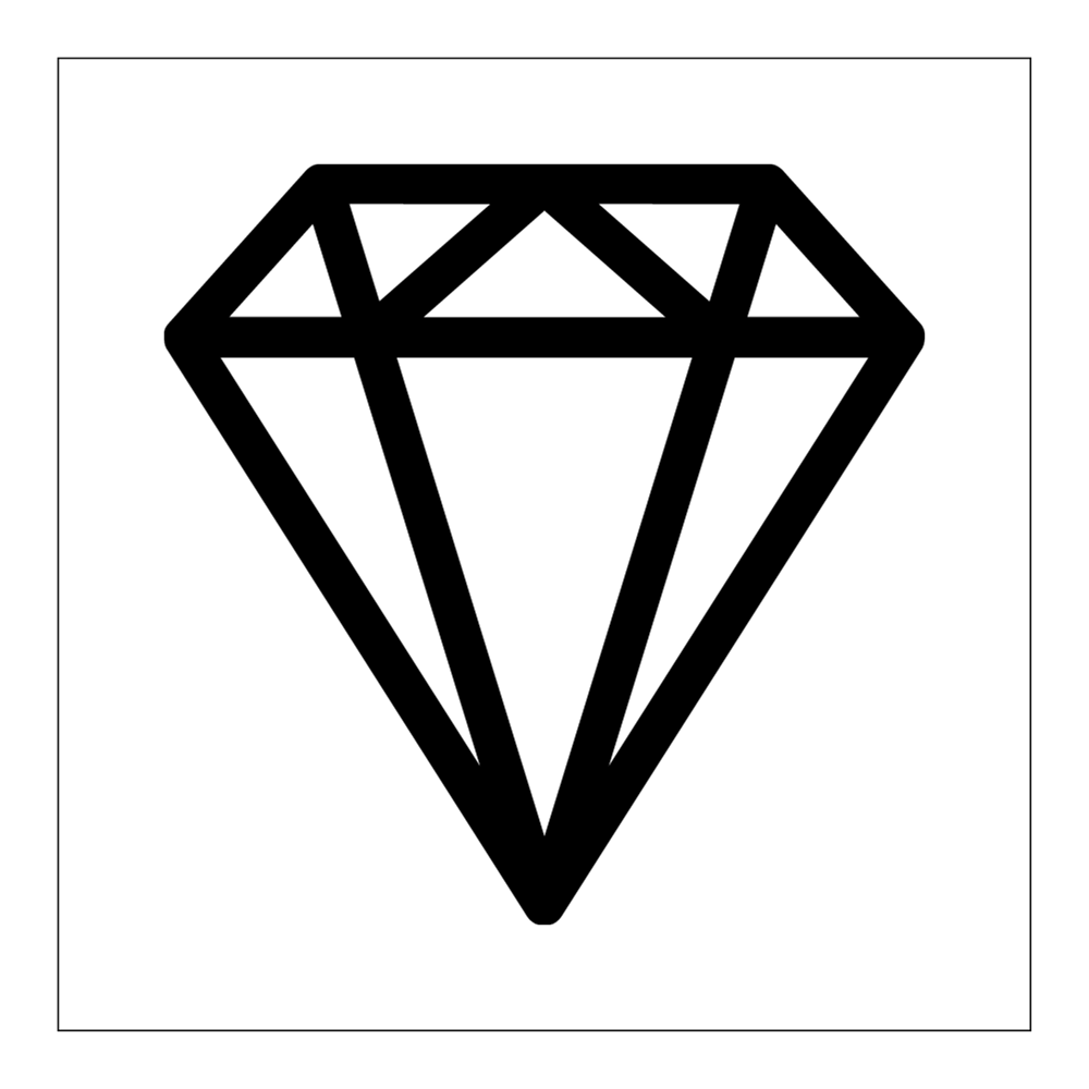 desenho de diamante facil