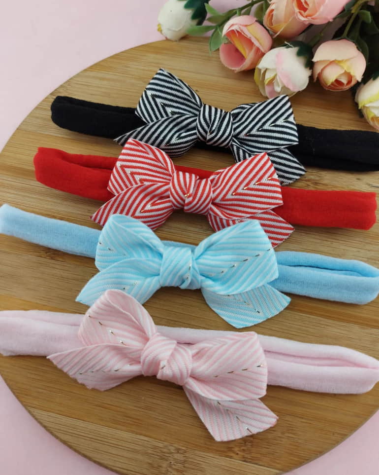 ideia de laços para bebê recém nascido