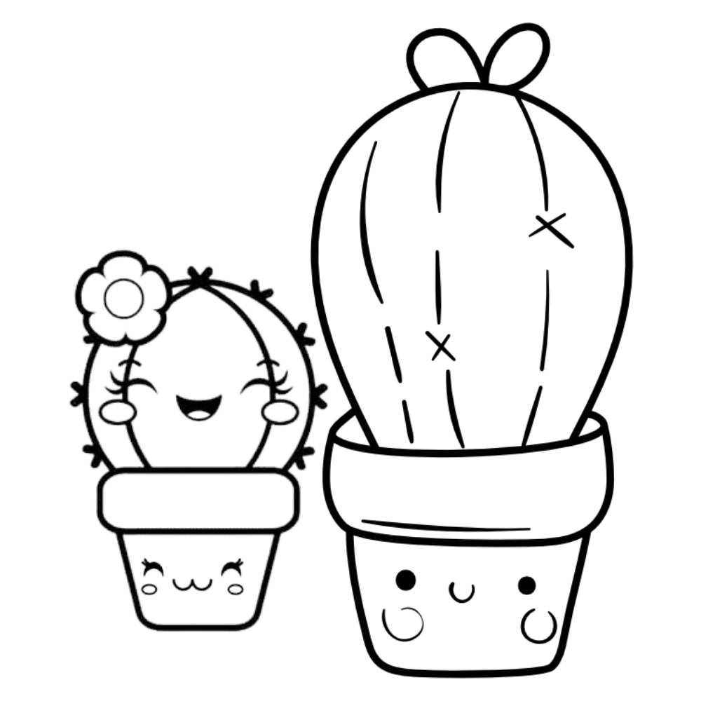 desenhos de cactos fácil