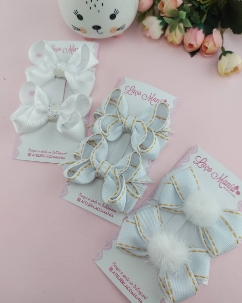 laços de cabelo para bebê recém nascido