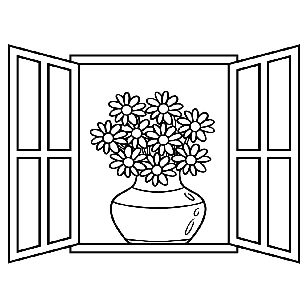 desenhos em vasos de plantas