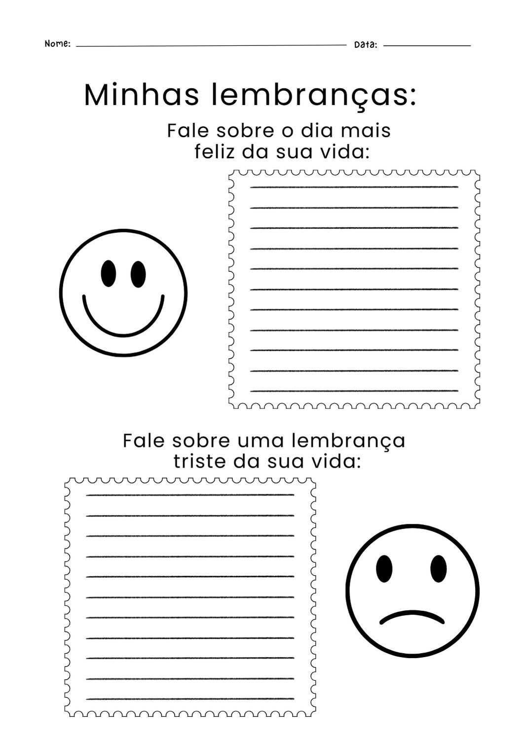 projeto atividades sobre sentimentos