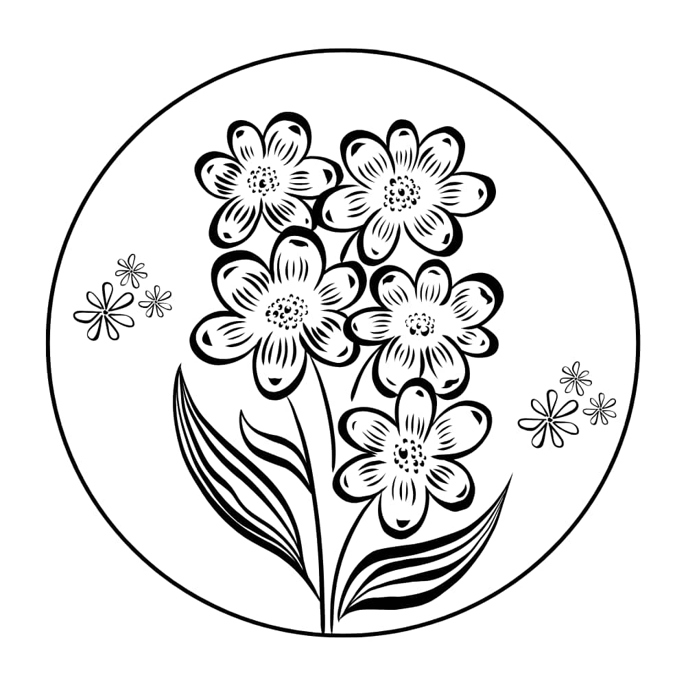 desenhos de plantas para pintar