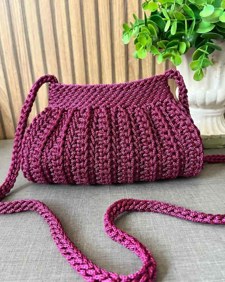 alça fina para bolsa de croche
