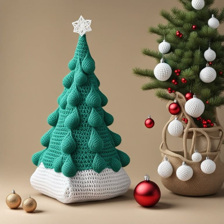 croche arvore de natal