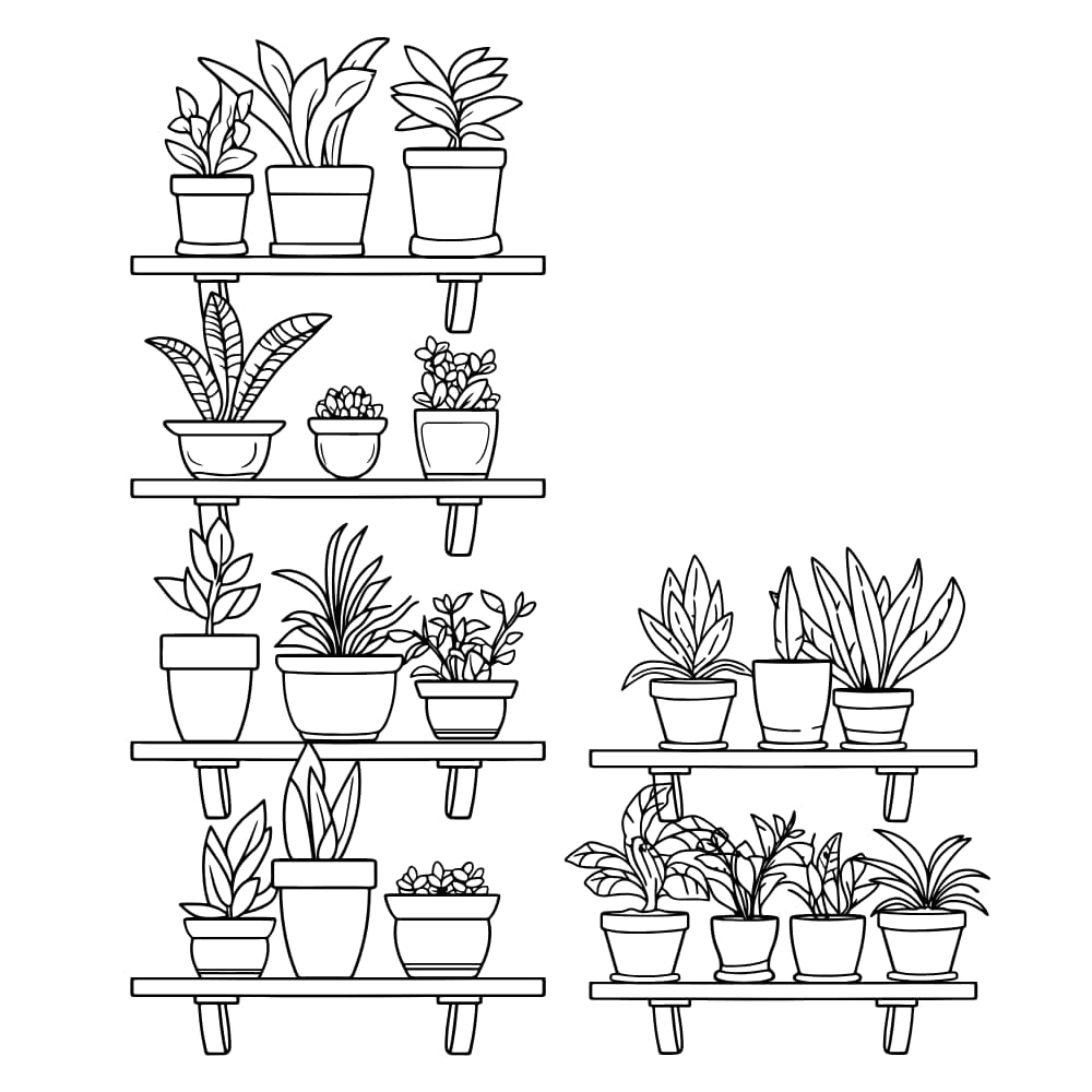 desenhos de plantas tropicais