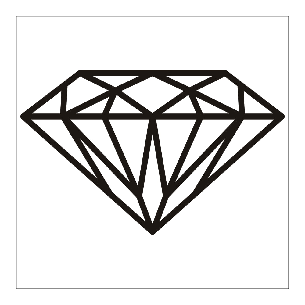 desenho de diamante 3d