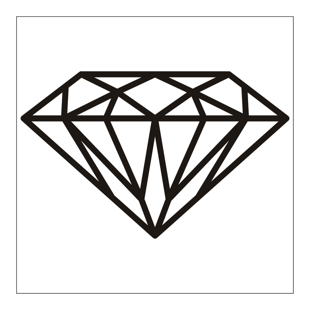 desenho de diamante 3d