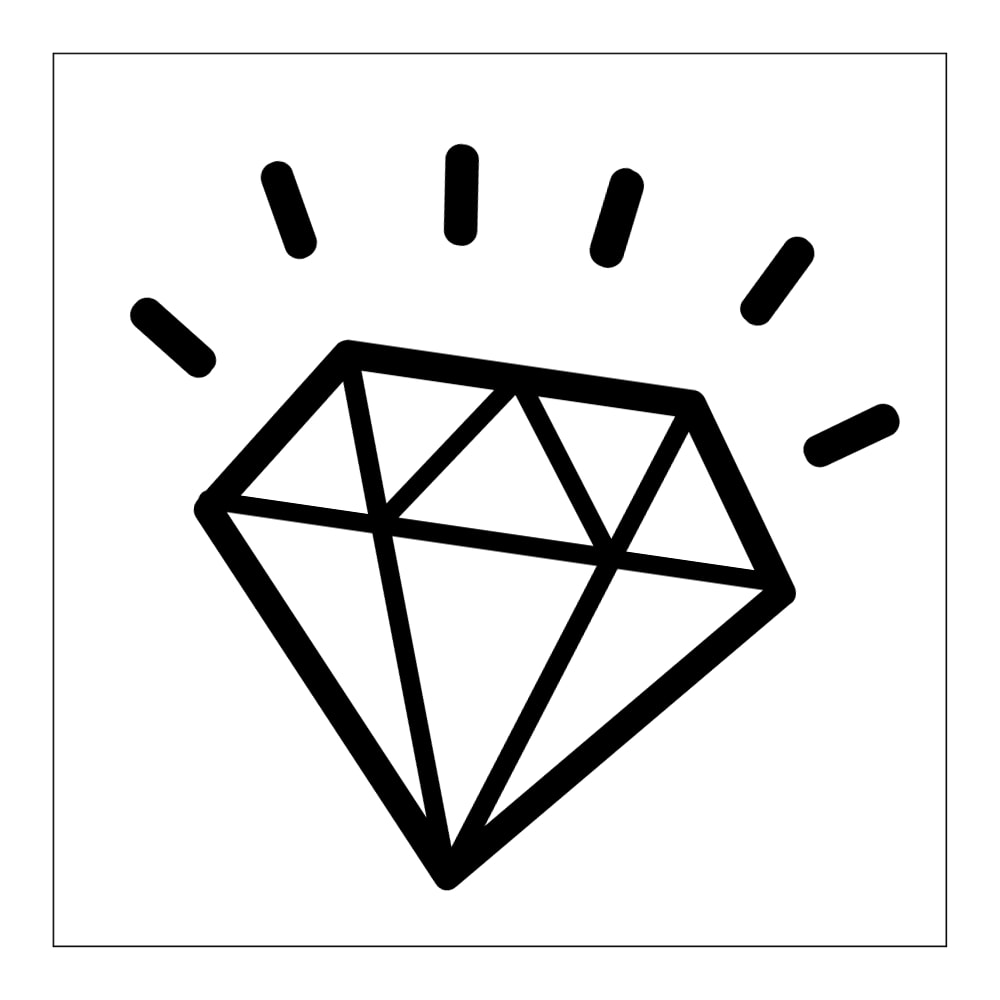 desenho de diamante realista