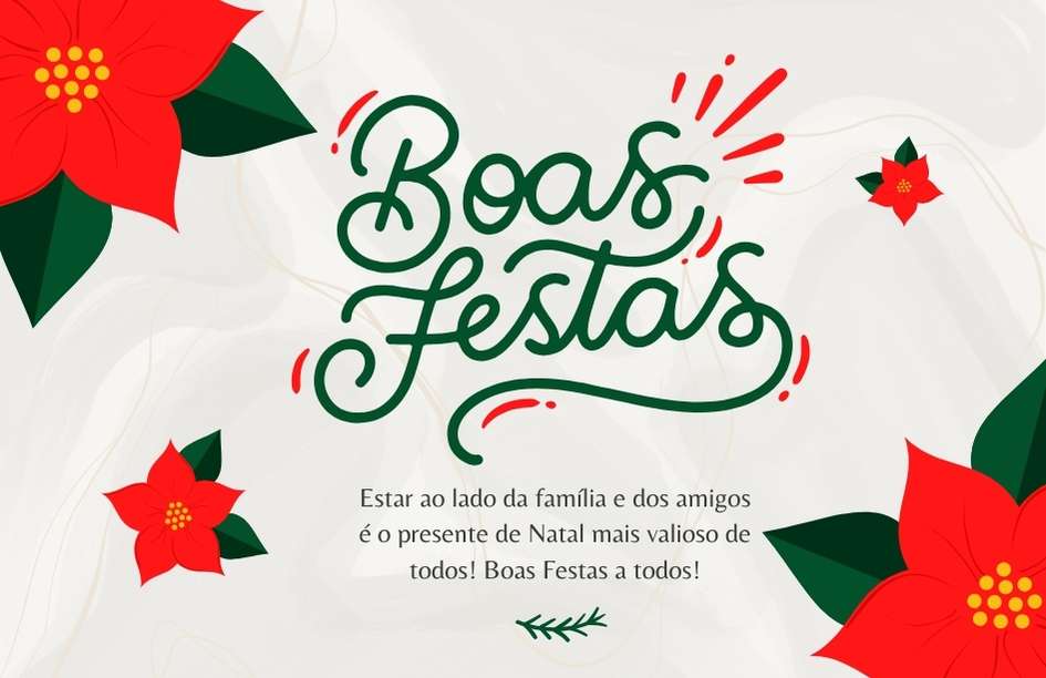 Cartãozinho de Boas Festas