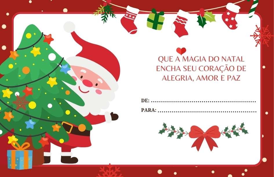 cartao de natal fofo