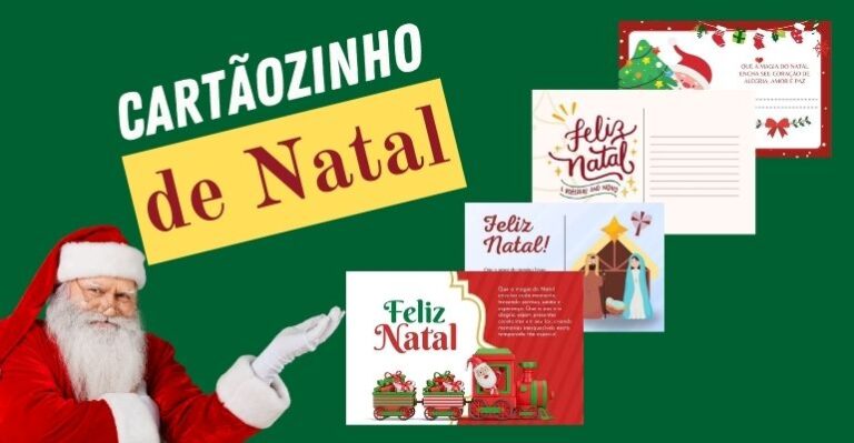 cartaozinho de natal para imprimir