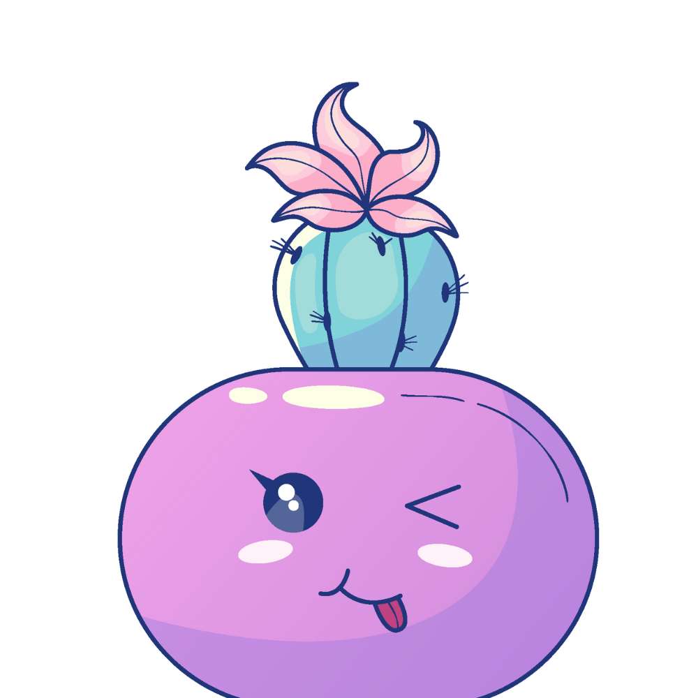 desenho cacto kawaii