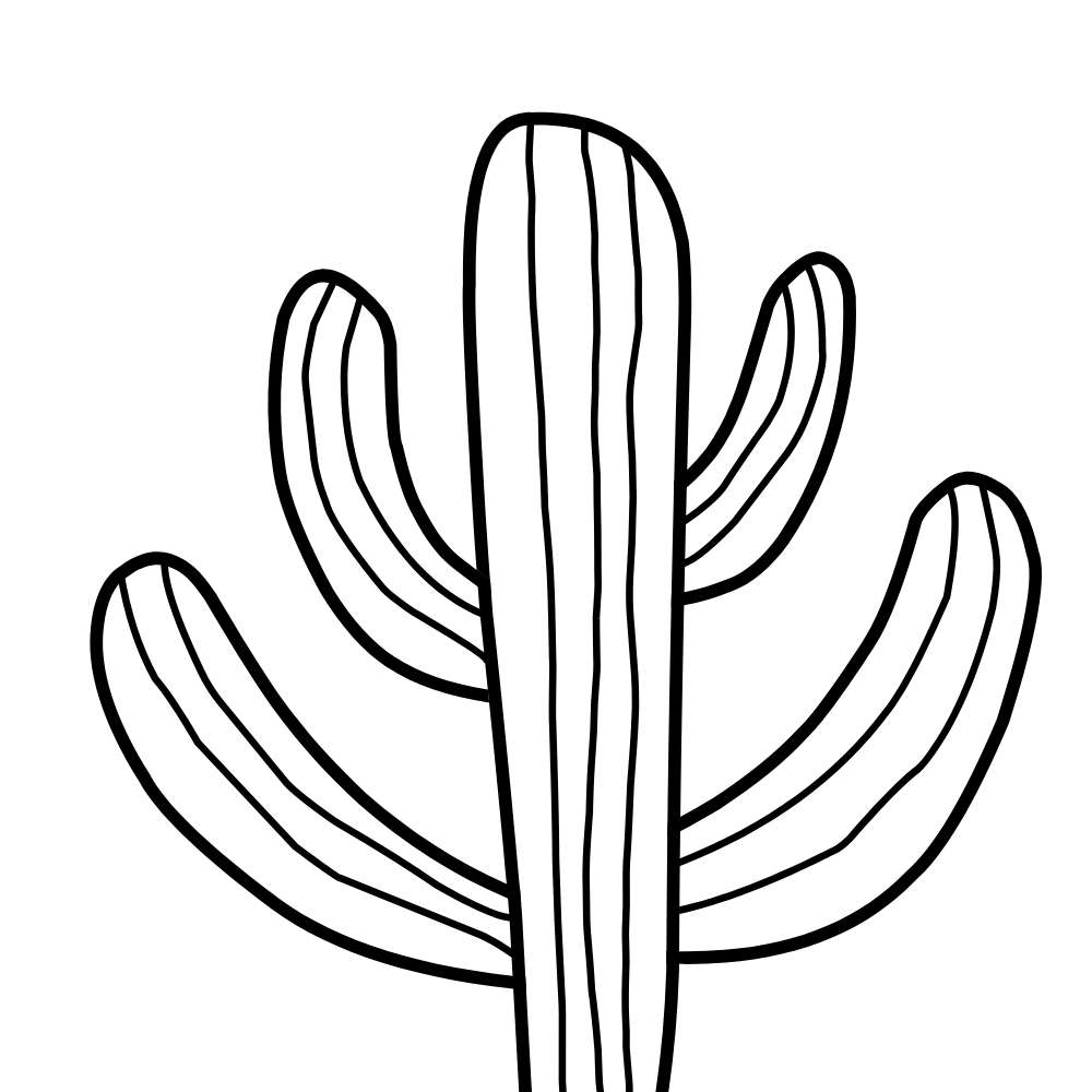 cacto grande desenho