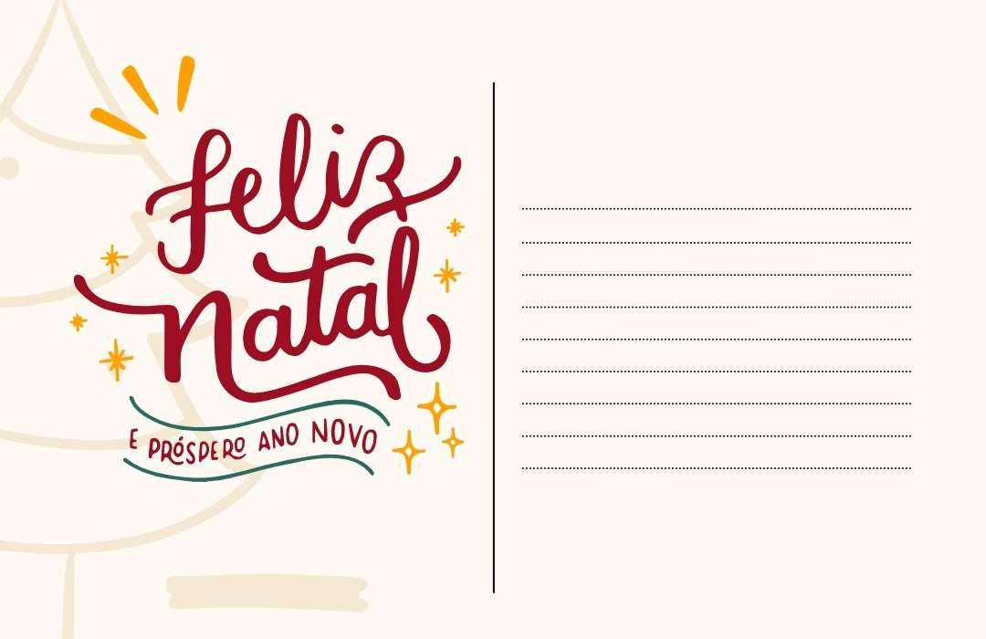 modelo de cartaozinho de natal fofo