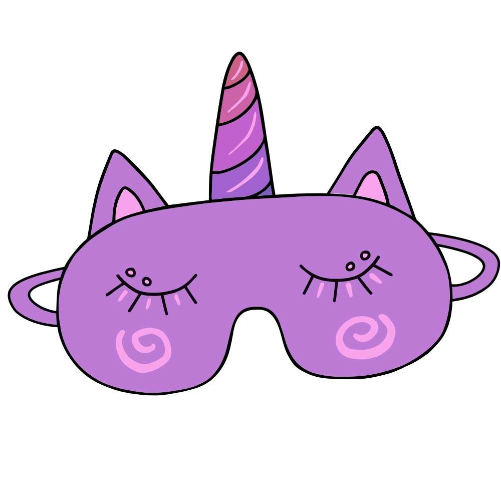 mascara de carnaval de unicornio infantil