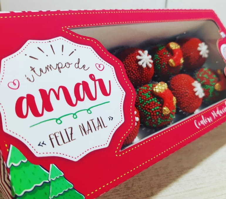 caixas personalizadas de natal