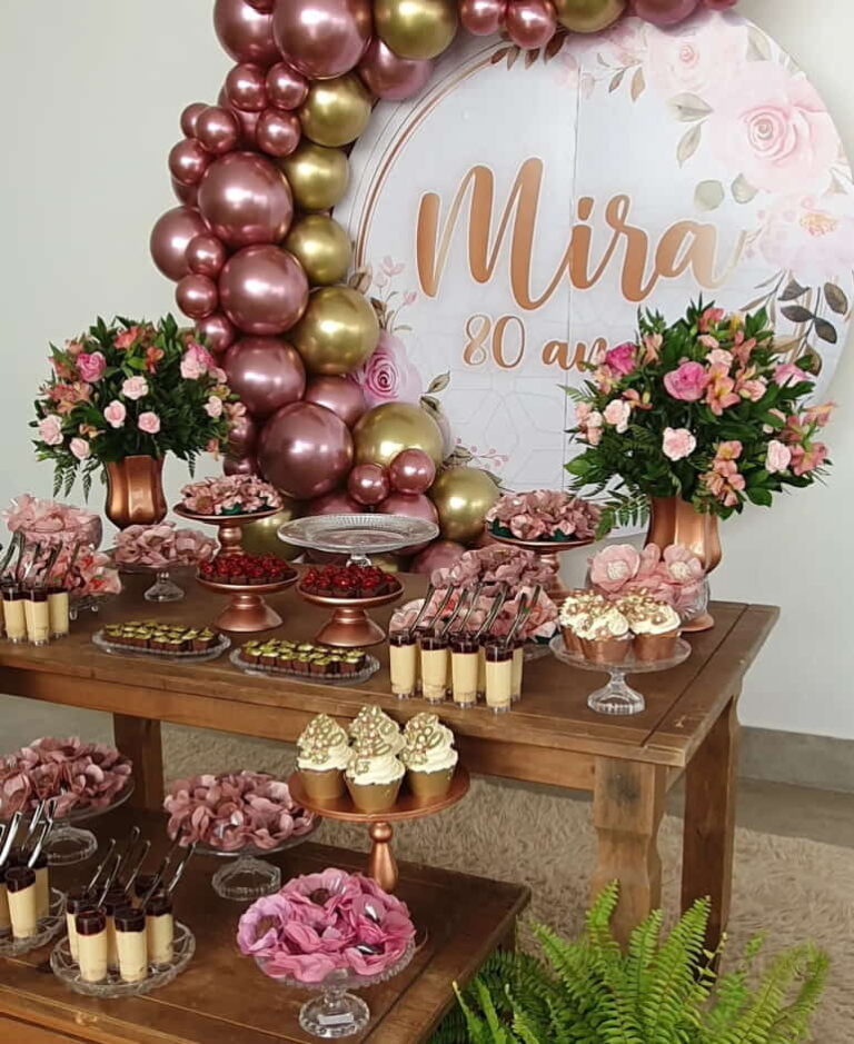 Decoração simples para festa de 80 anos da vovó - Artesanato Passo a Passo!
