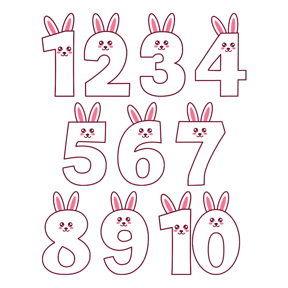 numeros para colorir