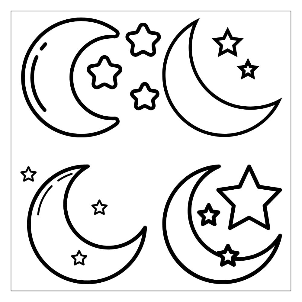 Moldes de Lua feltro