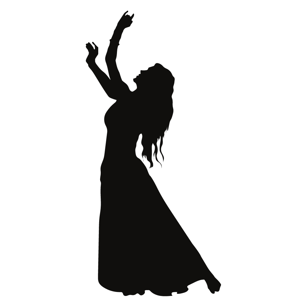 Molde de silhueta feminina para painel