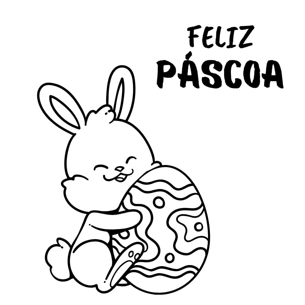 coelho da pascoa com ovo