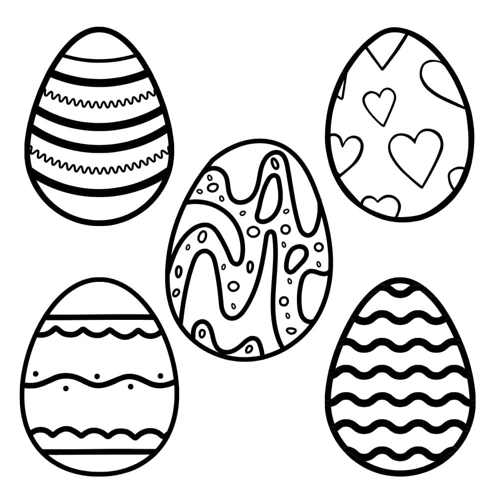 desenho ovo de pascoa