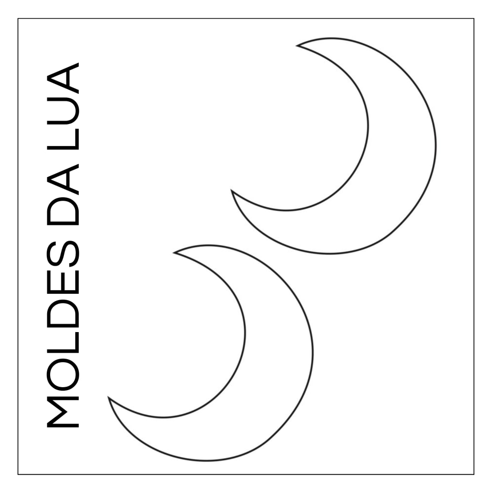 moldes de lua para imprimir