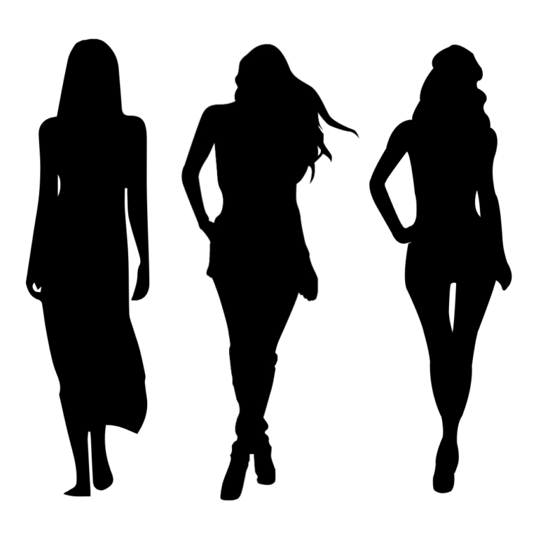 Molde de silhueta feminina para painel grátis - Artesanato Passo a Passo!