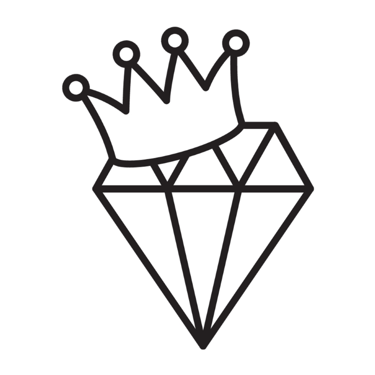 diamante com coroa