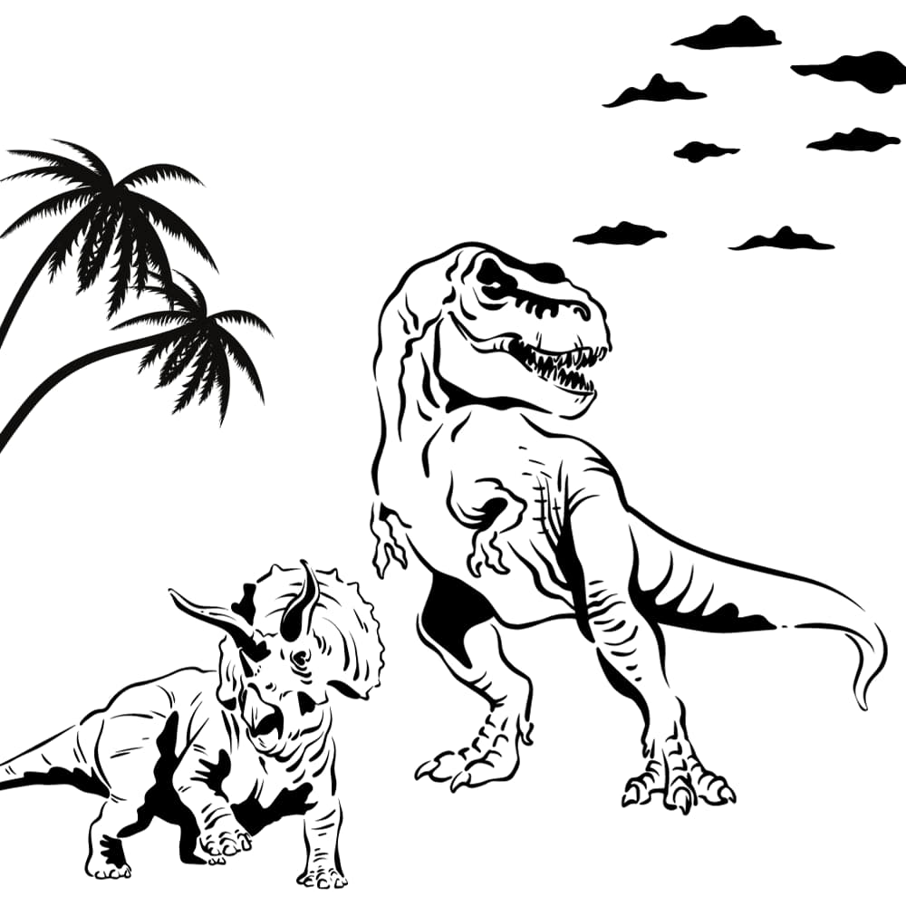 desenho de dinossauro para colorir