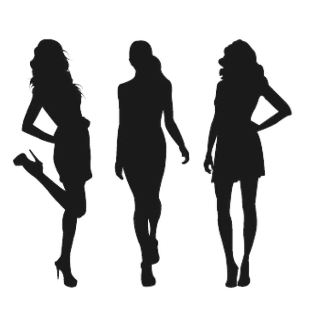 silhueta de mulheres