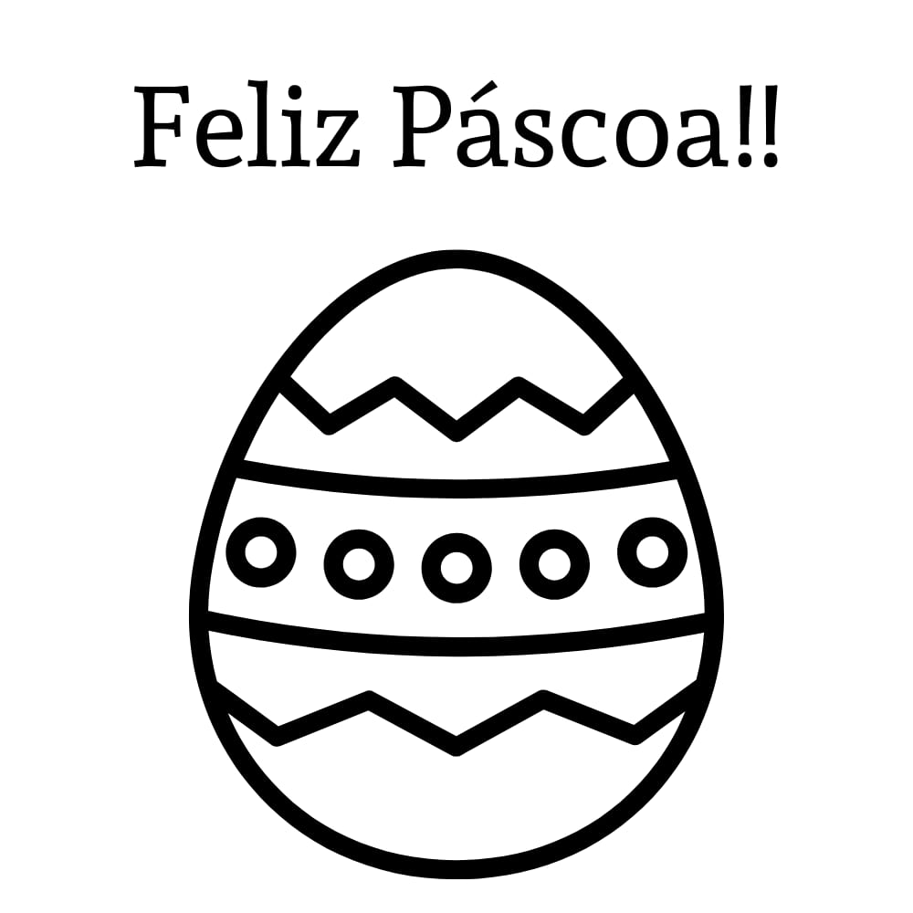 molde ovo de Páscoa para pintar
