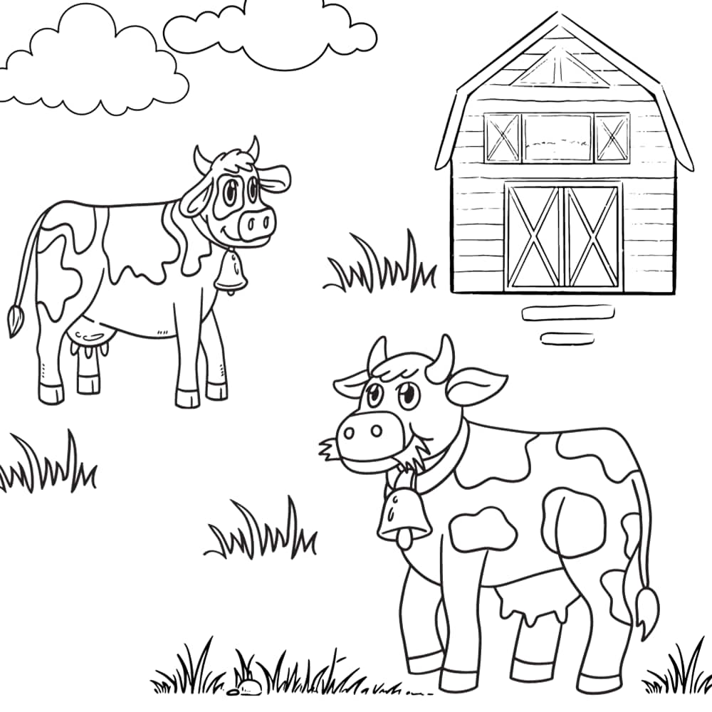 vacas na fazenda