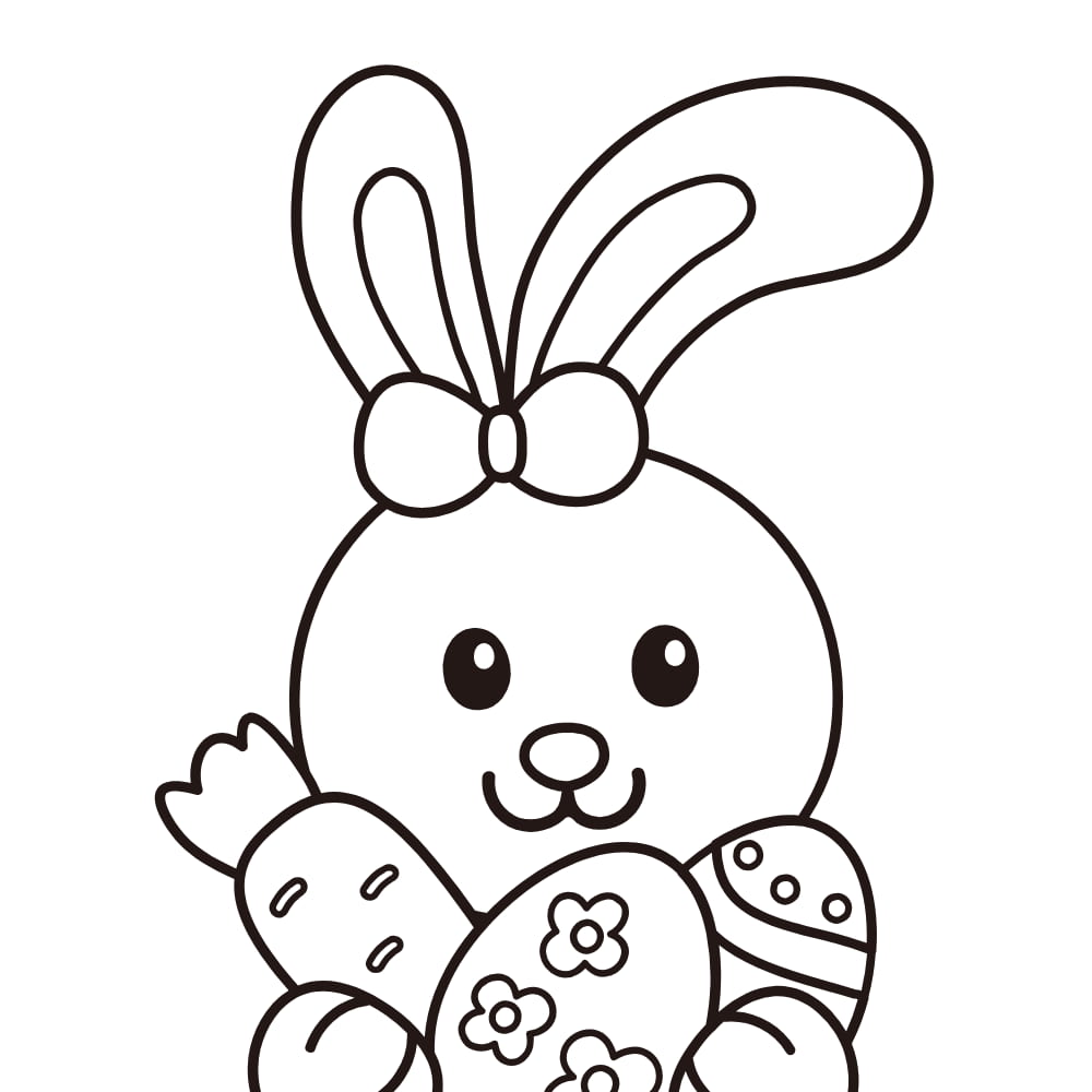 coelho com ovos de pascoa