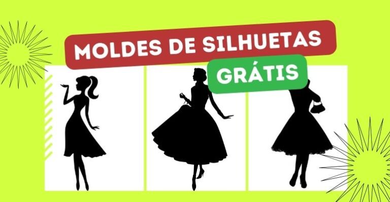 molde silhueta feminina