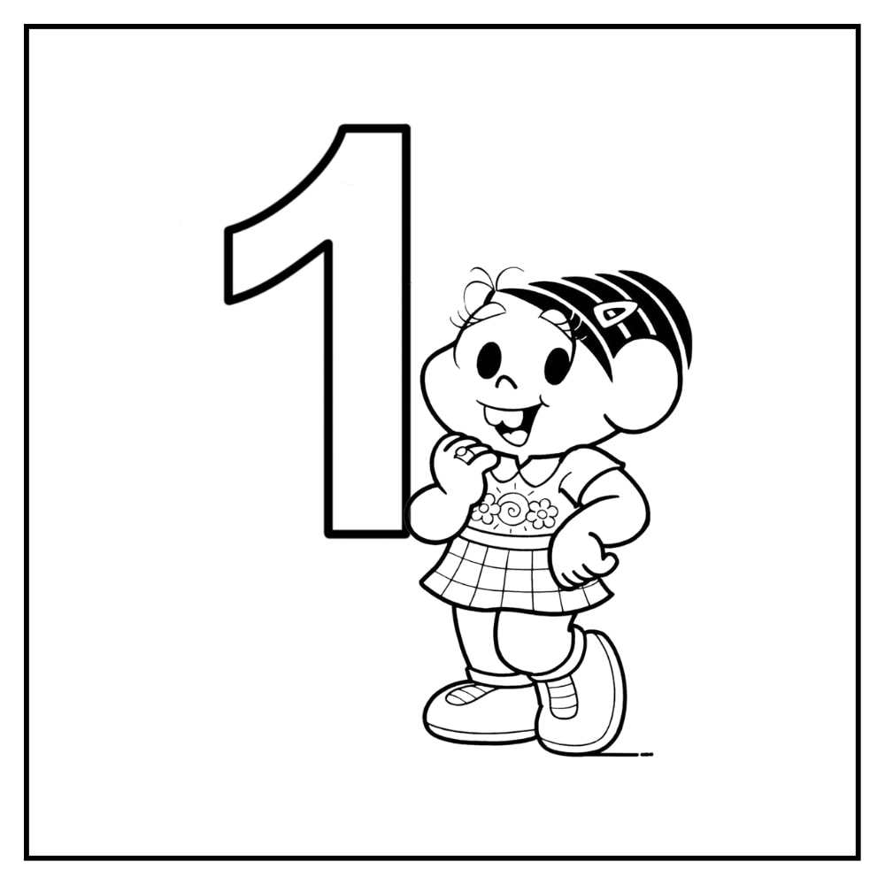 numerais turma da monica