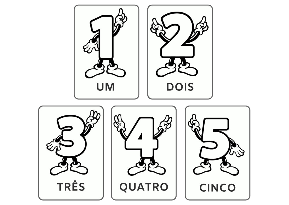 numeros de 1 a 5