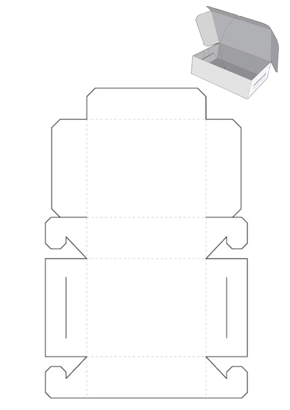 molde caixa retangular alta