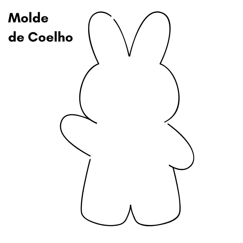 molde de coelho para imprimir