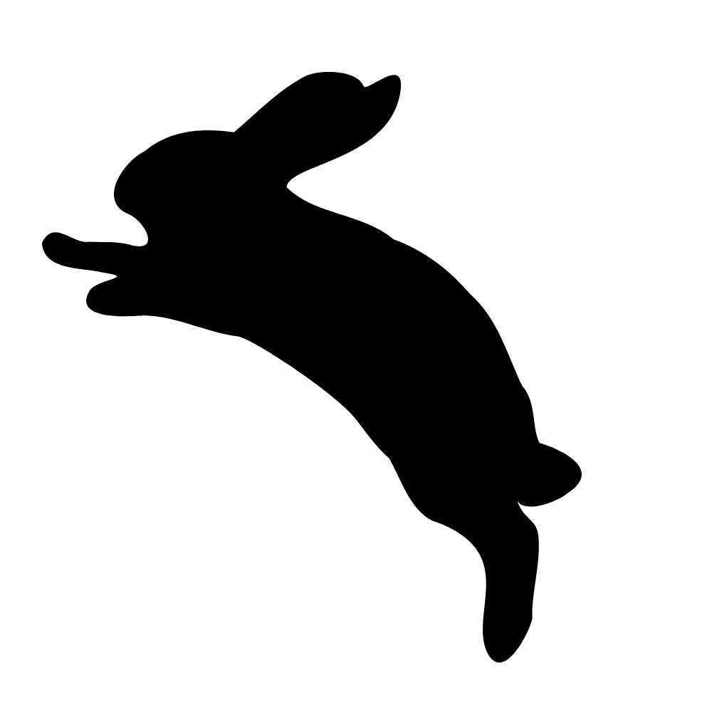 molde de coelho pulando