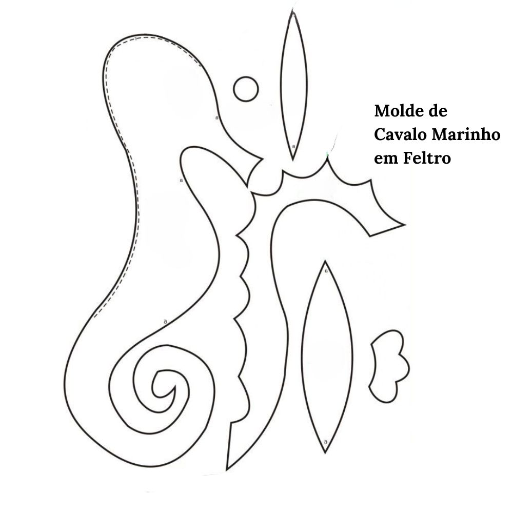 molde cavalo marinho