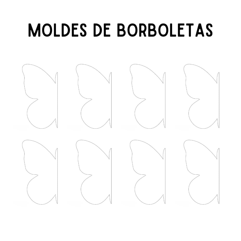 molde de borboletas