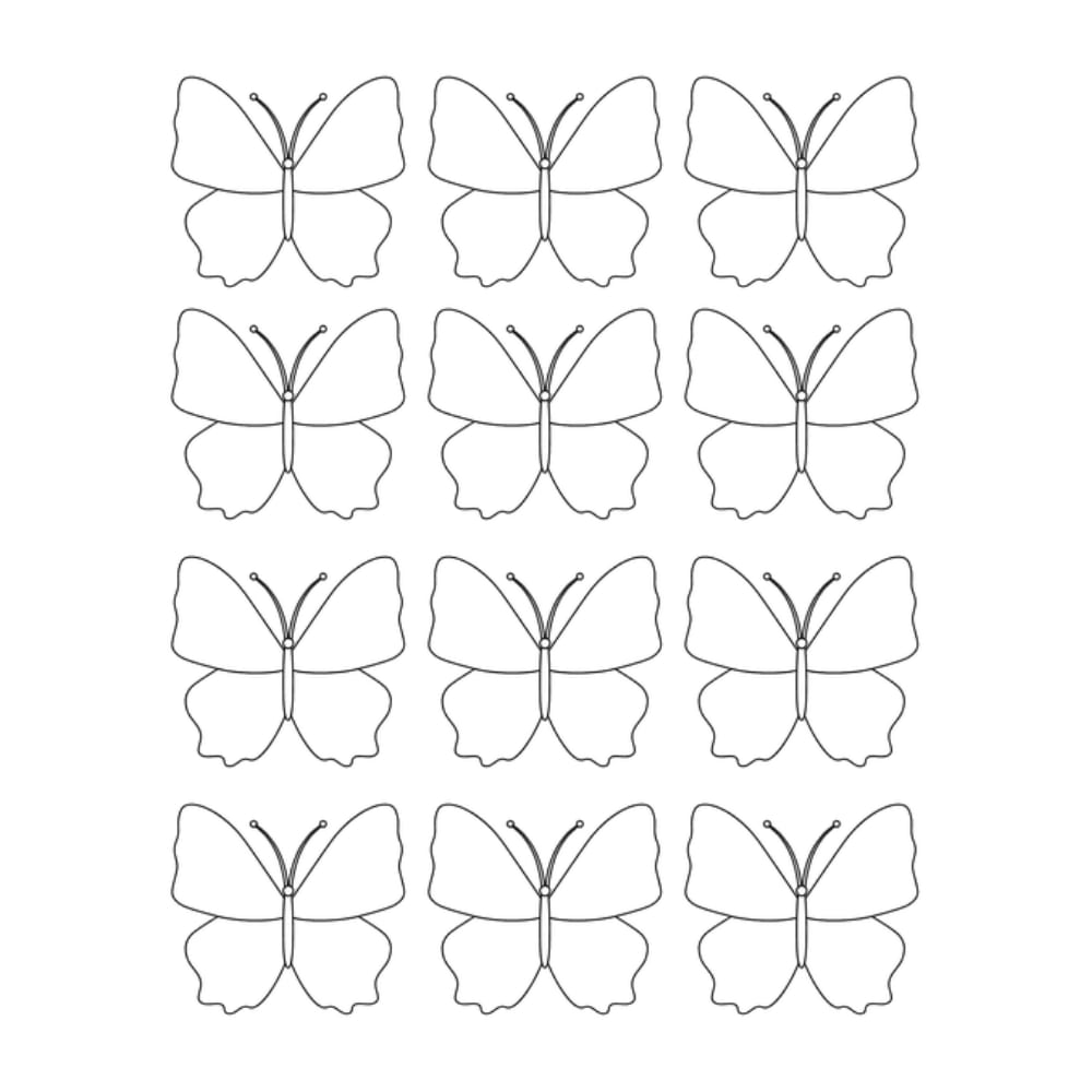 molde borboleta para eva